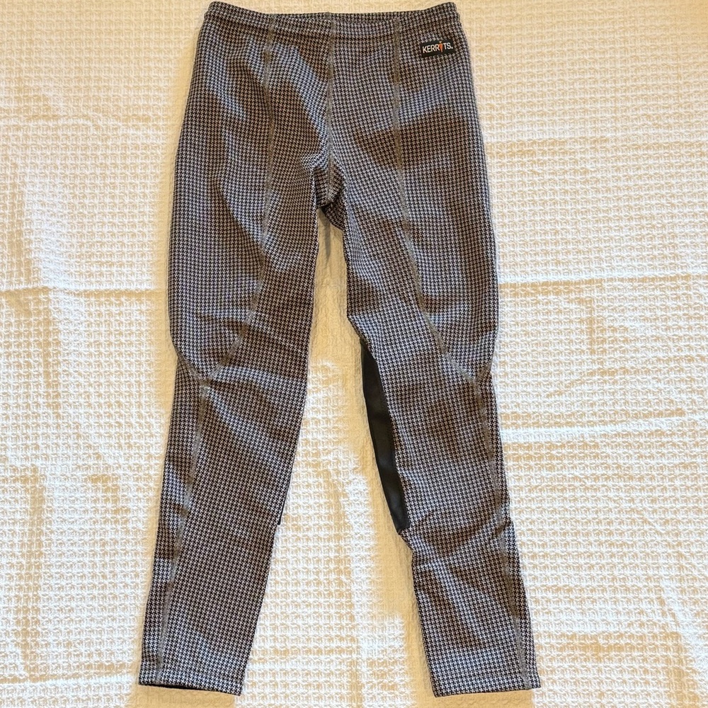 Kerrits Herringbone (Black/Tan)Youth Large Equestrian Riding Drawstring Tights